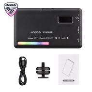 Muslady Camnoon W140 RGB LED Video Light การถ่ายภาพแบบชาร์จไฟได้เติมแสง