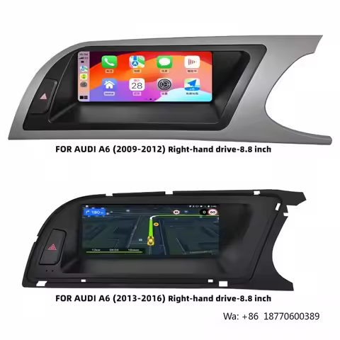 RHD Car 8.8" Built-in GPS Navigation Auto Radio Wireless CarPlay Android Dual System DSP 2009-2016 A