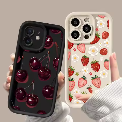 Strawberry Cherry Fruit Phone Case For Oppo Reno15 Reno14 Reno13 Reno12 Reno11 Reno10 Reno8 Z T F Pr