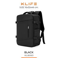 พร้อมส่ง🔥กระเป๋าเป้เดินทางอเนกประสงค์ KLIFE SOFT VOYAGE BAG รับน้ำหนักได้เยอะ ไม่ปวดหลัง มีช่องชาร์จ