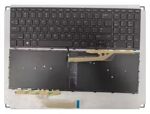 US Backlit Laptop Keyboard For HP Probook 450 G5 455 G5 470 G5 650 G5 650 G4 US Backlit frame