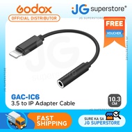 Godox GAC-IC6 3.5mm TRRS to L Adapter Cable (10.3cm) Headphone Jack Dongle