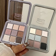 9 Colors Eyeshadow Palette Earth Tone Smoky Grey Matte Shimmer Long Lasting Affordable