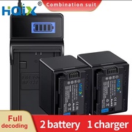 2PCS BP-727 Camera Battery + Charger for Canon LEGRIA HF R36 R46 R38 R56 R66 R76 R86 R306 R506 R606 