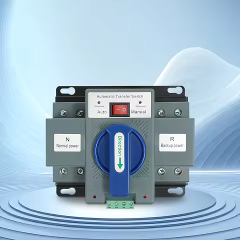 Dual Power Automatic Transfer Switch, 63A 2P 110V Generator Changeover Switch Tool, Electronic Power