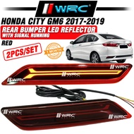 Honda City GM6 2017 - 2019 Rear Bumper Led Reflector With Signal Running