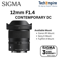 Sigma 12mm F1.4 DC Contemporary Lens for Sony E-Mount/ Canon RF-Mount/ Fujifilm X-Mount APS-C Lens