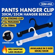 (CLEARANCE SALE) 25CM 10PCS Hanger Clip Klip Seluar Tudung Plastik