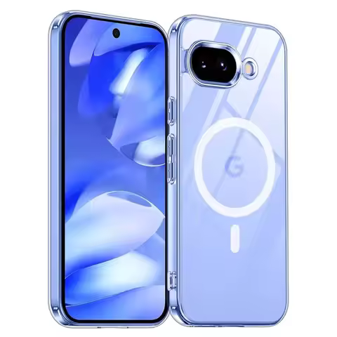 For Magsafe TPU+PC Arcylic Magnetic Wireless Charging Case For Google Pixel 9A Pixel9A 5g Clear Shoc