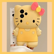 realme 11x 5g casing realme 11 5g casing realme 12x 5g casing Yellow kt Cat Suitable for oppo realme