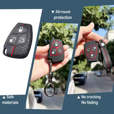 Keychain Key Case For Mercedes Benz V180 C B E R Class GL CLS CLK W211 E200K W202 W210 CLK 230K C240