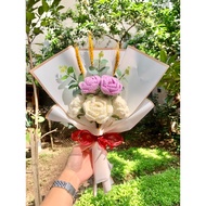Wool rose bouquet/handmade gift/Girl's gift/Gift/March 8th gift/[REAL SHOP PHOTOS]