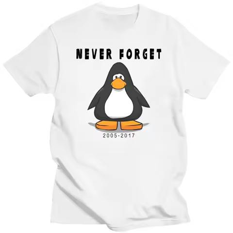 Club Penguin Never forget T shirt club penguin club penguin never forget shutting down meme clubpeng