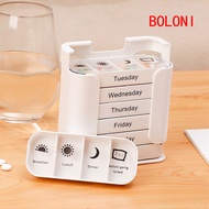 28-Compartment 7-Day Pill Organizer | Portable 4-Times Daily Medicine Box For Morning, Noon