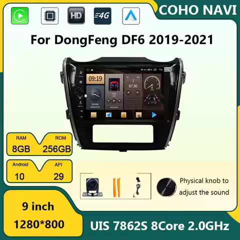 COHO For DongFeng DF6 DF 6 rich 6 rich6 Android10 Car Radio Multimedia Video Player Navigation GPS 6