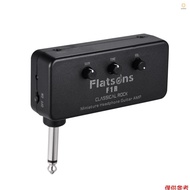 Flatsons F1R Mini Headphone Guitar Amp Amplifier with 3.5mm Headphone Jack AUX Input Plug-and-Play