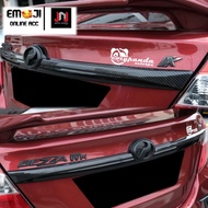 Perodua Bezza 2020 - 2023 Trunk Streamer Carbon Fiber Cover accessories (delete chrome)