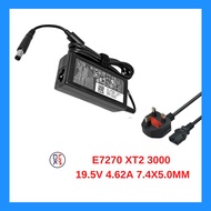 Power Adapter Charger E7270 XT2 3000  19.5V 4.62a 7.4x5.0mm