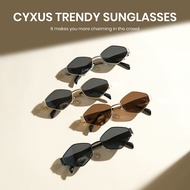Cyxus Version Retro Metal Polygonal Frame Sunglasses For Women Men Trendy Ins Small Frame UV Resista