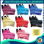 Cadar Fitted Queen Quilting Dan Bercomforter Tebal Keluaran OLI COLLECTION