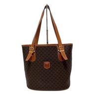 正品 CELINE 賽琳 托特包 水桶包 馬卡龍 PVC 棕色 MC96 良好品 二手