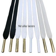 Flat shoelaces 8mm-110cm. iron aglet.