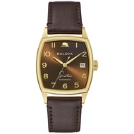 Men's Frank Sinatra 'Young at Heart' Brown Leather Strap and Brown Dial Watch | 33.5mm | 97B198
