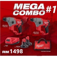 RM1498 MILWAUKEE FUEL MEGA COMBO#1 SET M12 CH Rotary Hammer