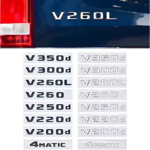 3D NIGHT EDITION Emblem for Mercedes Benz V-Class W447 V260L V200d V220d V250d V300d V350d Fender & 