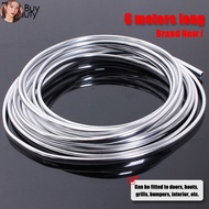 EEM 【Hot sale】20FT Chrome Moulding Trim Strip Car Door Edge Scratch Guard Protector Cover Silver In 