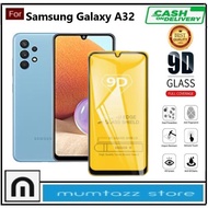 LAYAR Tempered Glass Hp Samsung Galaxy A32 / A32 5G Anti-Scratch Full Screen Glass Full Glue Skin Pr