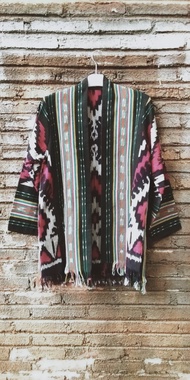[COD] Outer Tenun - Hoodie Ethnic -Kimono Tenun Ethnic - Jacket Tenun Ethnic -  Cardigan Tenun Pria 