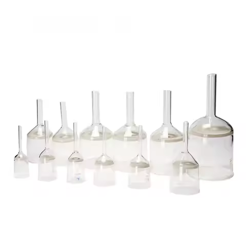 30/40/60ml Sand Core 2-4/4-7/16-30/30-50/50-70 Micron GG17 Glass Filter Funnel Labware