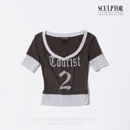 SCULPTOR® เสื้อ Heart Neck Tee