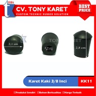 3/8 in (9 mm) foot rubber