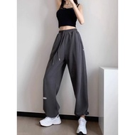 seluar perempuan seluar baggy perempuan Seluar lemak mm bersaiz besar 300jin seluar sukan Amerika wa