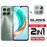 2 in 1 Screen Protector Tempered Glass Film For Honor X6B X6C X6A X9A X9B X8A X8B X7A X7B X 6B X 9B 