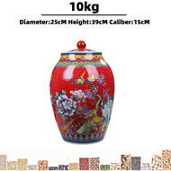 Ceramic Rice storage container10kg 15kg 25kg ceramic rice dispenser rice box rice bucket lagyanan ng