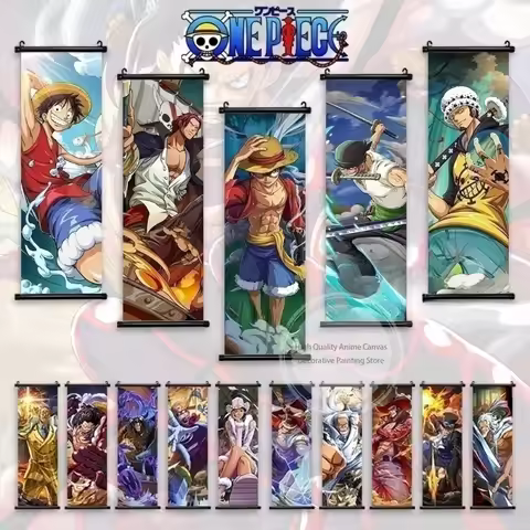 One Piece Luffy Gear 4 Home Decor Kawaii Anime Decorative Painting Robin Poster Nami Wall Art Canvas