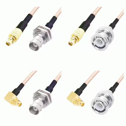 MMCX Male to BNC Male Female Connector RG316 Cable Pigtail MMCX Male right angle RF Coax Extension J