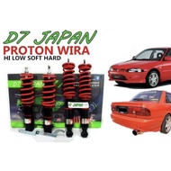 D7 PROTON WIRA WAJA PUTRA SATRIA  HI LOW SOFT HARD BODY SHIFT ADJUSTABLE SUSPENSION HIGH LOW COILOVE