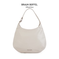 Braun Buffel Spiralig Large Hobo Bag in Egret