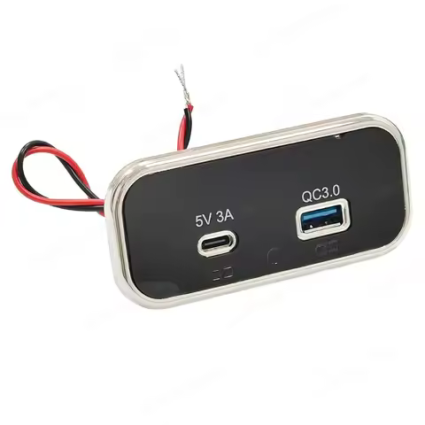 12V USB Outlet 51W USB-C Car Charger Socket 36W QC3.0 & 15W Type-C 5V 3.1A Car USB Ports for Car RV 