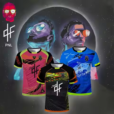 PNL Summer Trend Football Jersey Training Men's T-Shirt 3D Fashion Street Harajuku Y2K High-Quality 