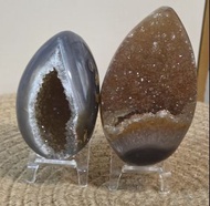 兩隻瑪瑙水晶恐龍蛋(客人留貨)