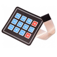 TOMBOL Keypad 3X4 Matrix Keyboard 12 Key Membrane for Arduino 4X3 Matrix 7 Pin Buttons