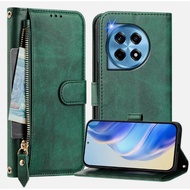 For OnePlus 15 13 12 Nord CE5 5 4 Case Luxury Zip Flip Wallet Stand Phone Case Cover