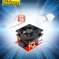 DC24V โมดูลบอร์ดความร้อนเหนี่ยวนำแรงดันต่ำ ZVS 36V 500W พร้อมคอยล์ทำความร้อนพัดลม