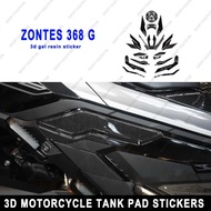 New Zontes 368 G Sticker Motorcycle Accessories 3D Epoxy Resin Sticker kit For Zontes 368 G 2025 Non