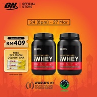 [TWIN BUNDLE] Optimum Nutrition Gold Standard 100% Whey Protein (2lbs) x 2